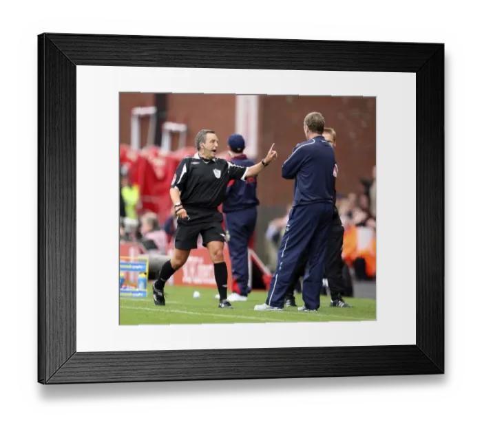Framed Print : David Moyes Red-Carded: Everton vs. Stoke City, Barclays Premier League, 2008 Framed Print : David Moyes Red-Carded: Everton vs. Stoke City, Barclays Premier League, 2008