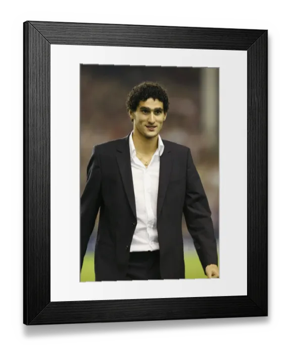 Framed Print : Marouane Fellaini in UEFA Cup Action: Everton vs Standard Liege at Goodison Park, 2008 Framed Print : Marouane Fellaini in UEFA Cup Action: Everton vs Standard Liege at Goodison Park, 2008