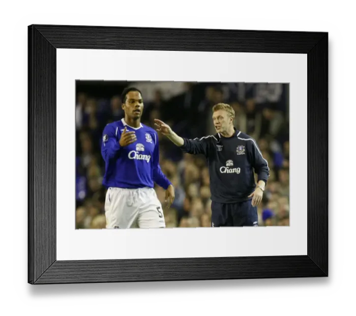 Framed Print : Football - Everton v Standard Liege UEFA Cup First Framed Print : Football - Everton v Standard Liege UEFA Cup First