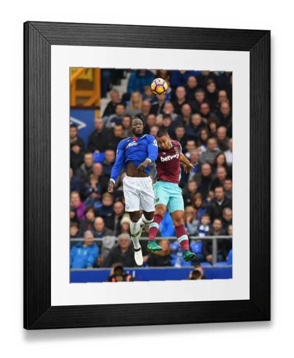 Framed Print : A Battle for Supremacy: Lukaku vs Reid - Everton vs West Ham United at Goodison Park Framed Print : A Battle for Supremacy: Lukaku vs Reid - Everton vs West Ham United at Goodison Park