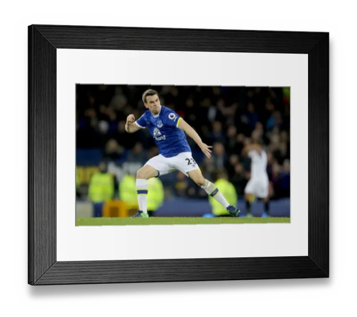 Framed Print : Seamus Coleman's Thriller: Everton Takes the Lead Against Swansea City Framed Print : Seamus Coleman's Thriller: Everton Takes the Lead Against Swansea City
