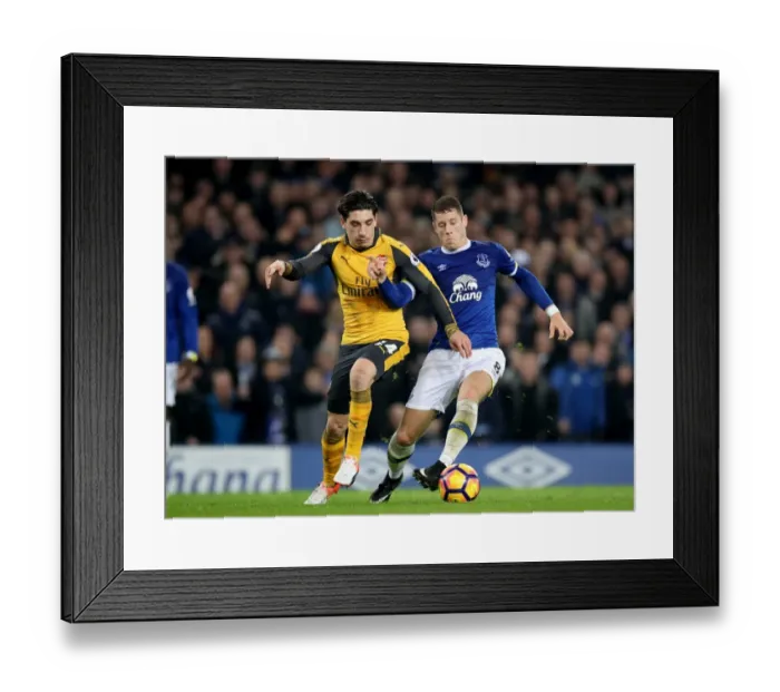 Framed Print : Bellerin vs. Barkley: Intense Battle for the Ball at Goodison Park - Everton vs. Arsenal, Premier League Framed Print : Bellerin vs. Barkley: Intense Battle for the Ball at Goodison Park - Everton vs. Arsenal, Premier League