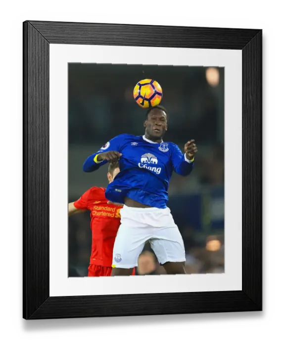 Framed Print : Everton's Romelu Lukaku Scores Dramatic Derby Goal at Goodison Park (Everton vs Liverpool) Framed Print : Everton's Romelu Lukaku Scores Dramatic Derby Goal at Goodison Park (Everton vs Liverpool)