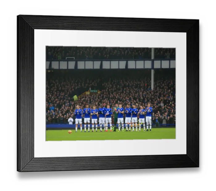 Framed Print : Everton Honors Graham Taylor and Jim Greenwood with a Minutes Applause before Everton v Manchester City, Premier League Framed Print : Everton Honors Graham Taylor and Jim Greenwood with a Minutes Applause before Everton v Manchester City, Premier League