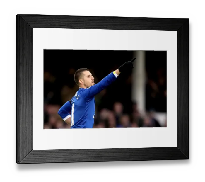 Framed Print : Everton's Kevin Mirallas Celebrates Second Goal Against Manchester City at Goodison Park Framed Print : Everton's Kevin Mirallas Celebrates Second Goal Against Manchester City at Goodison Park