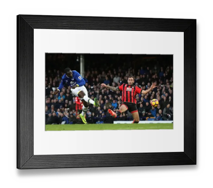 Framed Print : Romelu Lukaku Scores His Fourth Goal: Everton vs AFC Bournemouth at Goodison Park (Premier League) Framed Print : Romelu Lukaku Scores His Fourth Goal: Everton vs AFC Bournemouth at Goodison Park (Premier League)