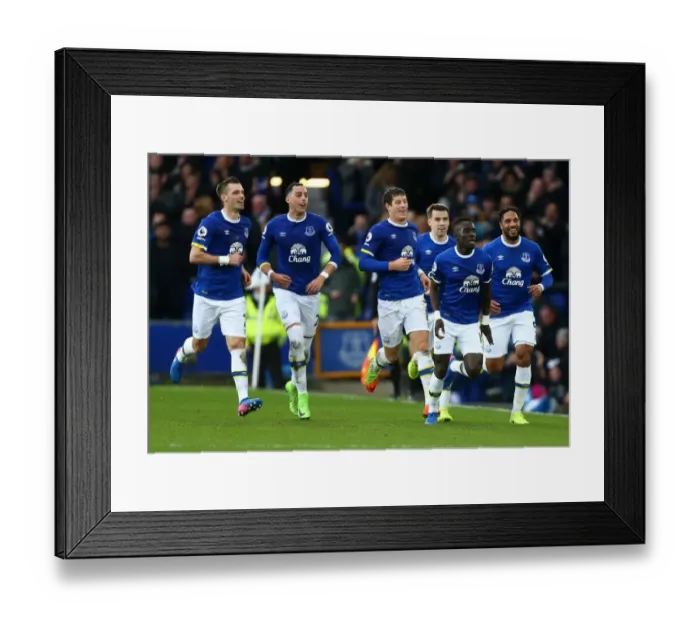 Framed Print : Everton's Idrissa Gueye Scores the First Goal: Everton vs Sunderland at Goodison Park, Premier League Framed Print : Everton's Idrissa Gueye Scores the First Goal: Everton vs Sunderland at Goodison Park, Premier League
