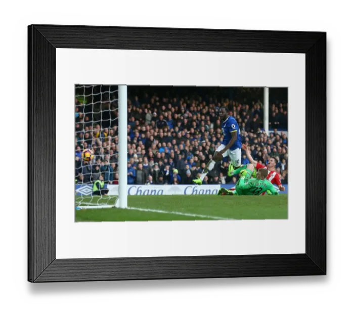Framed Print : Everton's Romelu Lukaku Scores the Second Goal: Everton 2-0 Sunderland (Premier League, Goodison Park) Framed Print : Everton's Romelu Lukaku Scores the Second Goal: Everton 2-0 Sunderland (Premier League, Goodison Park)