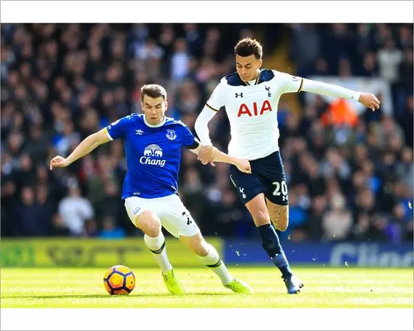 Battle for the Ball: Coleman vs. Alli in Premier League Showdown - Tottenham Hotspur vs. Everton (White Hart Lane)