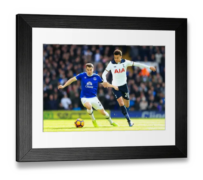 Framed Print : Battle for the Ball: Coleman vs. Alli in Premier League Showdown - Tottenham Hotspur vs. Everton (White Hart Lane) Framed Print : Battle for the Ball: Coleman vs. Alli in Premier League Showdown - Tottenham Hotspur vs. Everton (White Hart Lane)