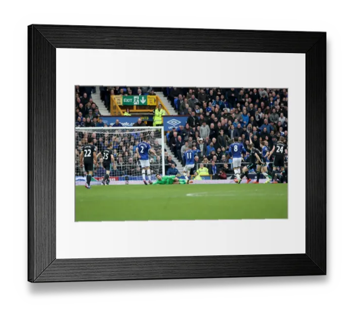Framed Print : Premier League - Everton v West Bromwich Albion - Goodison Park