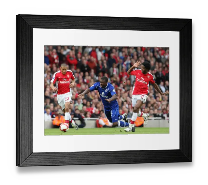 Framed Print : Intense Rivalry: Yakubu vs Song Battle at Emirates Stadium - Arsenal vs Everton, Barclays Premier League, October 18, 2008 Framed Print : Intense Rivalry: Yakubu vs Song Battle at Emirates Stadium - Arsenal vs Everton, Barclays Premier League, October 18, 2008