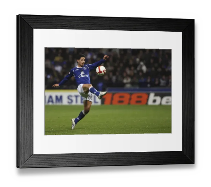 Framed Print : Mikel Arteta: Everton's Midfield Maestro in Action vs. Bolton Wanderers (2008, Barclays Premier League) Framed Print : Mikel Arteta: Everton's Midfield Maestro in Action vs. Bolton Wanderers (2008, Barclays Premier League)