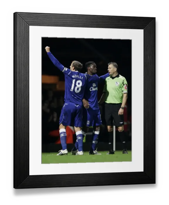 Framed Print : Saha's Hat-trick: Everton's Triumph over West Ham United in the Premier League (08 / 11 / 08) Framed Print : Saha's Hat-trick: Everton's Triumph over West Ham United in the Premier League (08 / 11 / 08)