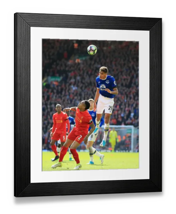 Framed Print : Dominic Calvert-Lewin vs. Nathaniel Clyne: Intense Rivalry at Anfield - Premier League: Liverpool vs. Everton Framed Print : Dominic Calvert-Lewin vs. Nathaniel Clyne: Intense Rivalry at Anfield - Premier League: Liverpool vs. Everton