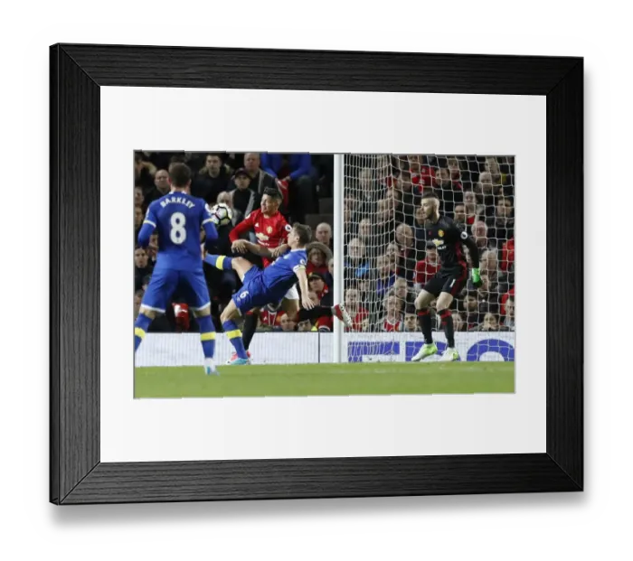 Framed Print : Phil Jagielka Scores Opening Goal: Everton's Upset at Old Trafford - Premier League vs Manchester United Framed Print : Phil Jagielka Scores Opening Goal: Everton's Upset at Old Trafford - Premier League vs Manchester United