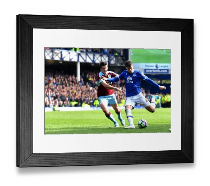 Framed Print : Ross Barkley's Fortunate Own-Goal: Everton's Second Against Burnley Framed Print : Ross Barkley's Fortunate Own-Goal: Everton's Second Against Burnley