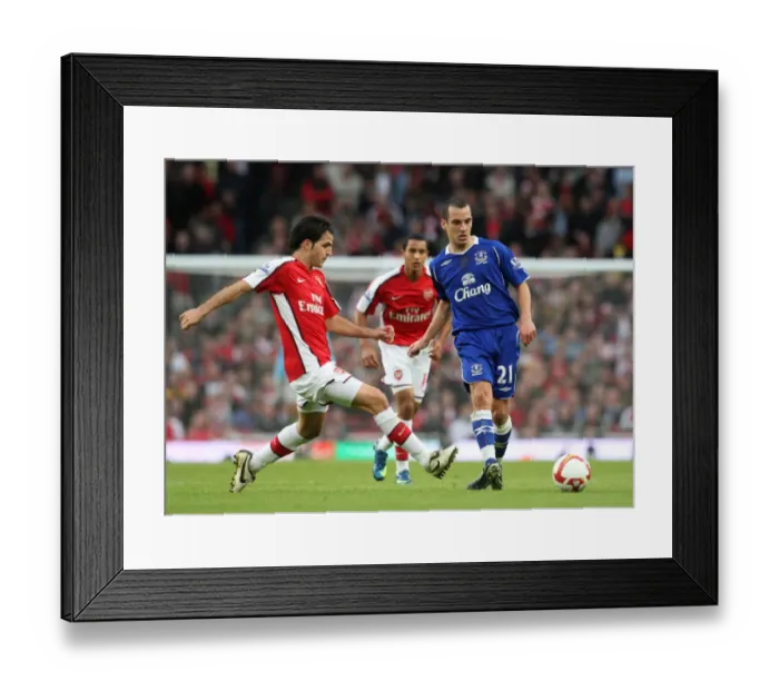 Framed Print : Osman vs Fabregas: Intense Rivalry at Emirates Stadium - Arsenal vs Everton, Premier League 2008 Framed Print : Osman vs Fabregas: Intense Rivalry at Emirates Stadium - Arsenal vs Everton, Premier League 2008