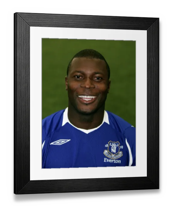 Framed Print : Everton FC 2008-09: Yakubu at Goodison Park