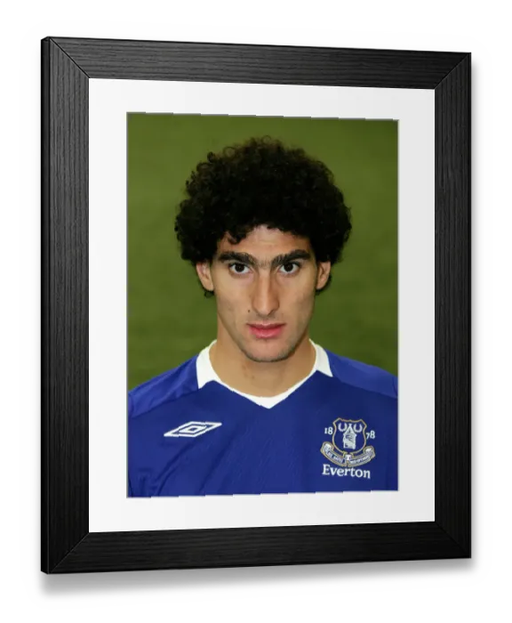 Framed Print : Everton FC 2008-09 Team Photocall: Marouane Fellaini at Goodison Park