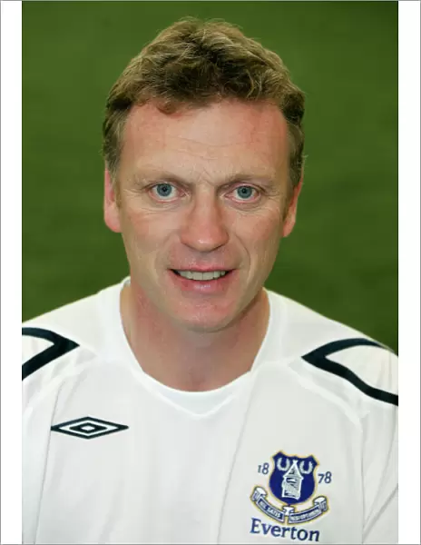 Everton Football Club 2008-09 Team: Moyes and Players at Goodison Park