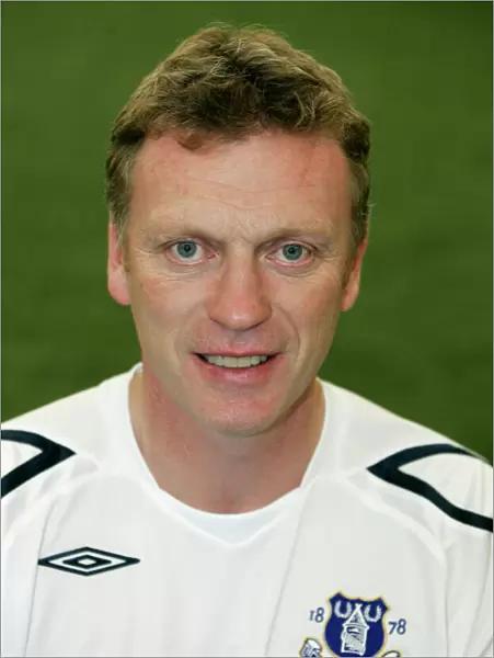 Everton Football Club 2008-09 Team: Moyes and Players at Goodison Park