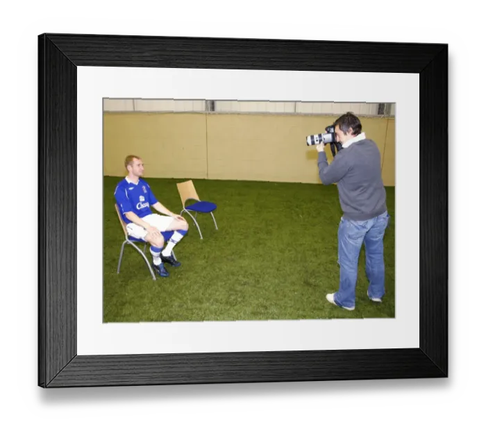 Framed Print : Everton Football Club 2008 / 09 Photocall at Goodison Park Framed Print : Everton Football Club 2008 / 09 Photocall at Goodison Park