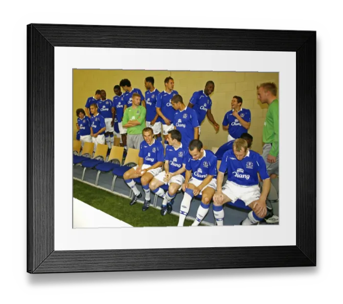 Framed Print : Everton Football Club 2008 / 09 Photocall at Goodison Park Framed Print : Everton Football Club 2008 / 09 Photocall at Goodison Park