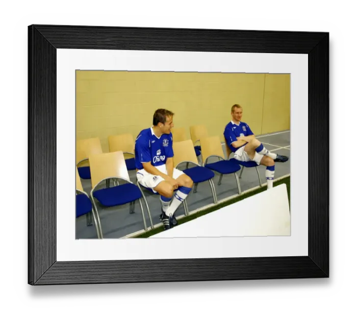 Framed Print : Everton Football Club 2008-09 Photocall at Goodison Park