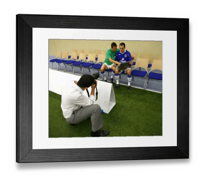 Framed Print : Everton Football Club 2008 / 09 Photocall at Goodison Park Framed Print : Everton Football Club 2008 / 09 Photocall at Goodison Park