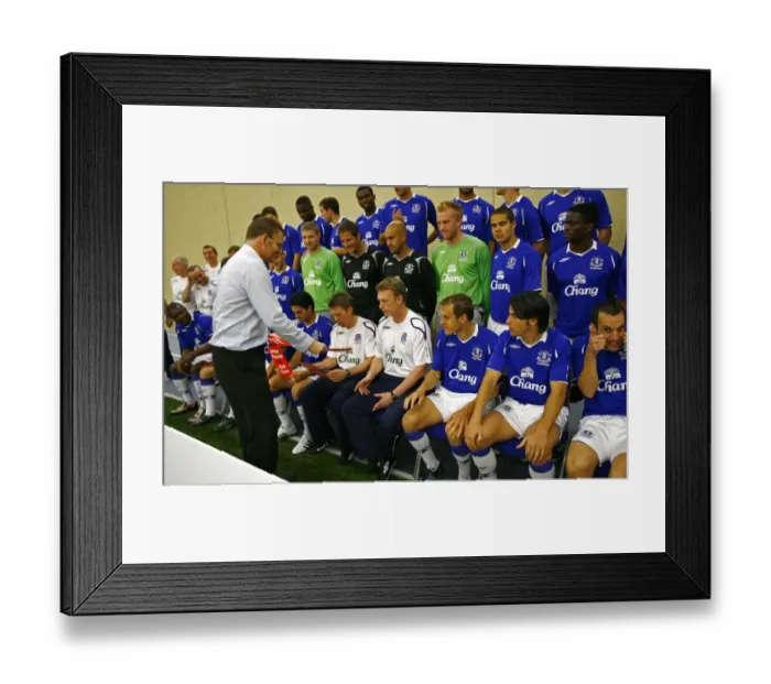 Framed Print : Everton Football Club 2008 / 09 Photocall at Goodison Park Framed Print : Everton Football Club 2008 / 09 Photocall at Goodison Park
