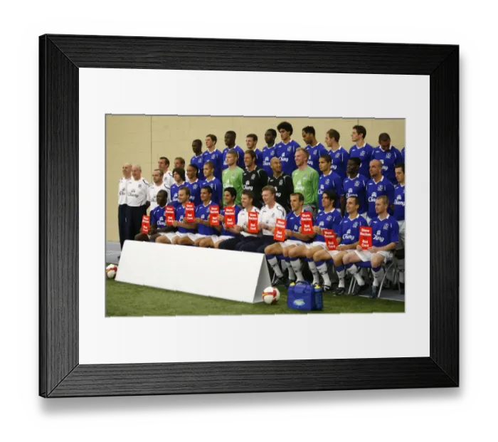 Framed Print : Everton Football Club 2008 / 09 Photocall at Goodison Park Framed Print : Everton Football Club 2008 / 09 Photocall at Goodison Park