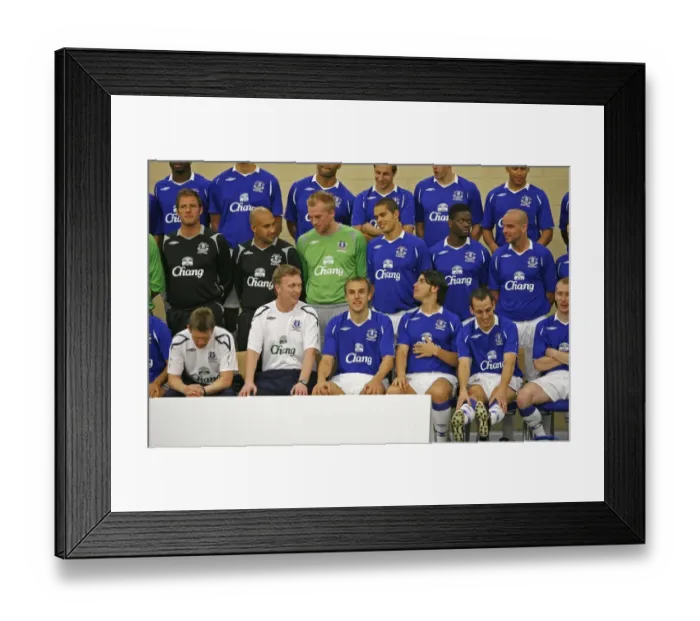 Framed Print : Everton Football Club 2008 / 09 Photocall at Goodison Park Framed Print : Everton Football Club 2008 / 09 Photocall at Goodison Park