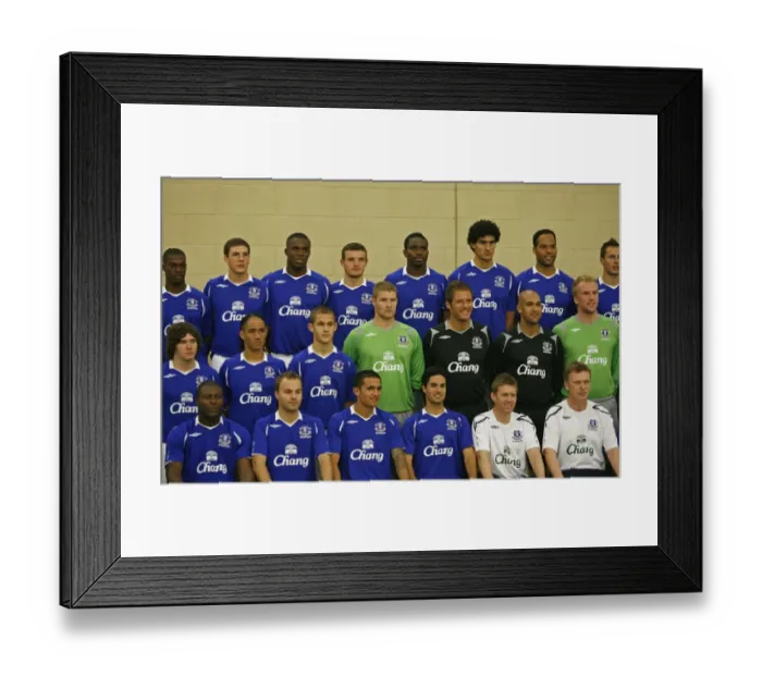 Framed Print : Everton Football Club 2008 / 09 Photocall at Goodison Park Framed Print : Everton Football Club 2008 / 09 Photocall at Goodison Park