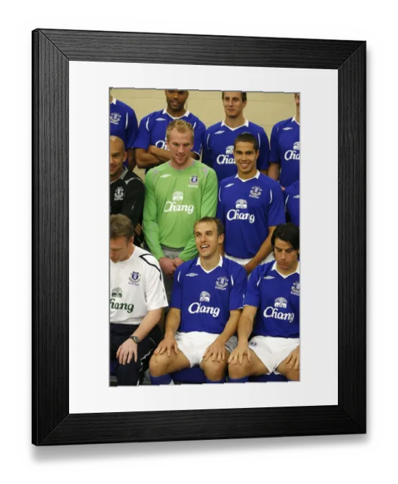 Framed Print : Everton Football Club 2008 / 09 Photocall at Goodison Park Framed Print : Everton Football Club 2008 / 09 Photocall at Goodison Park