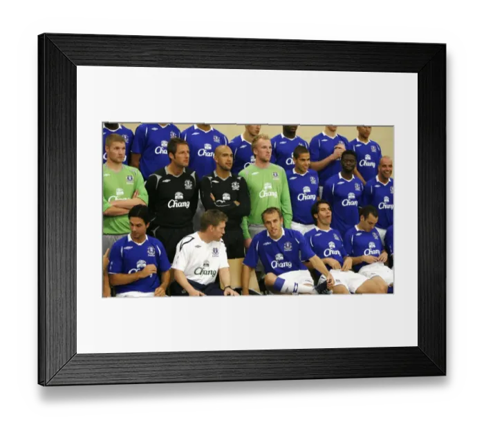 Framed Print : Everton Football Club 2008 / 09 Team Photocall at Goodison Park Framed Print : Everton Football Club 2008 / 09 Team Photocall at Goodison Park