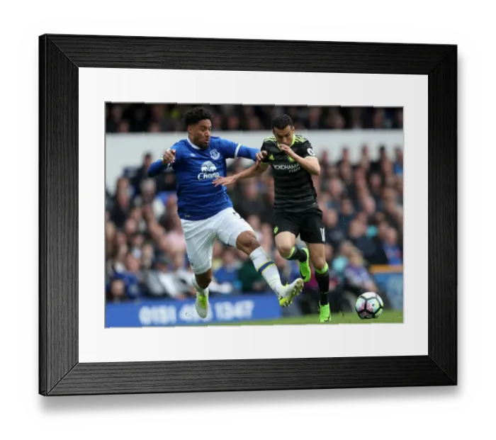 Framed Print : Everton vs Chelsea: A Sharp Battle for the Ball - Ashley Williams vs Pedro (Premier League 2016-17, Everton v Chelsea, Goodison Park) Framed Print : Everton vs Chelsea: A Sharp Battle for the Ball - Ashley Williams vs Pedro (Premier League 2016-17, Everton v Chelsea, Goodison Park)