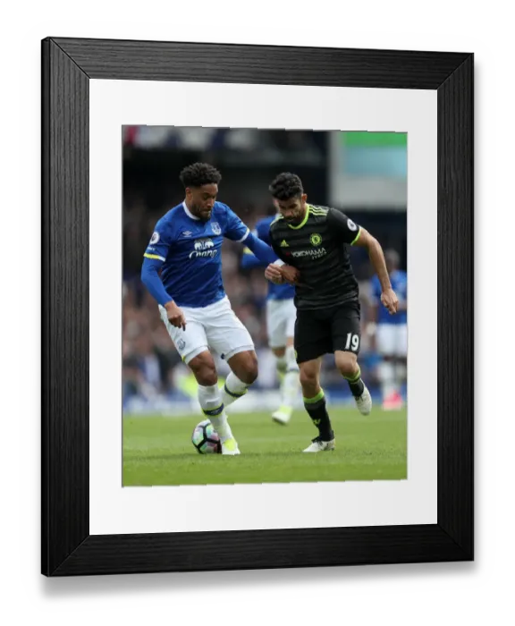 Framed Print : Everton vs Chelsea: Intense Battle Between Ashley Williams and Diego Costa at Goodison Park (Premier League 2016-17) Framed Print : Everton vs Chelsea: Intense Battle Between Ashley Williams and Diego Costa at Goodison Park (Premier League 2016-17)