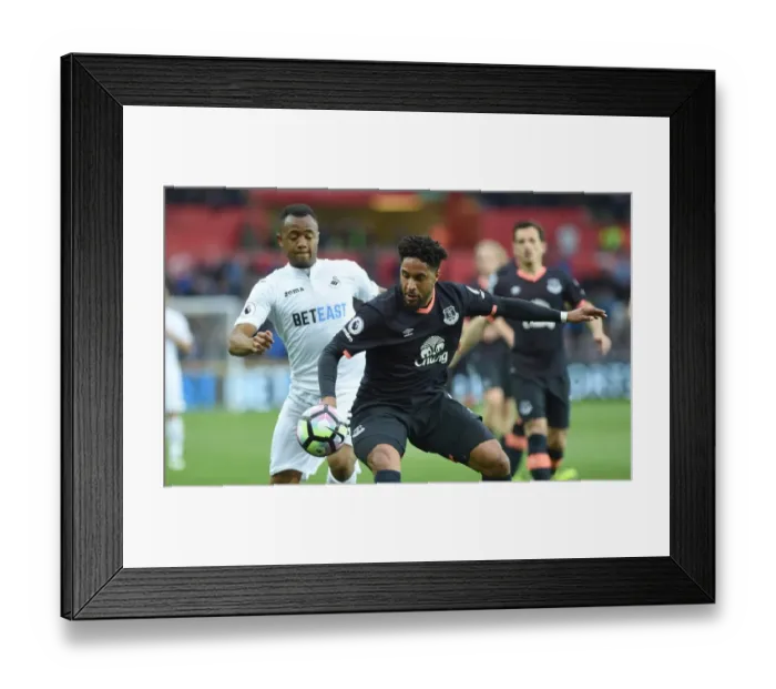 Framed Print : Ayew vs. Williams: Intense Battle at Liberty Stadium - Swansea City vs. Everton, Premier League 2016-17 Framed Print : Ayew vs. Williams: Intense Battle at Liberty Stadium - Swansea City vs. Everton, Premier League 2016-17