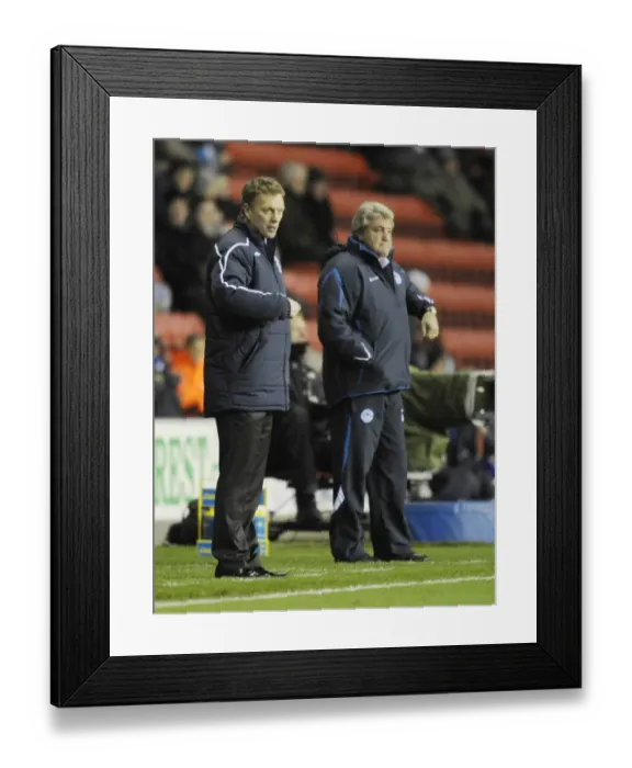 Framed Print : Bruce vs. Moyes: A Premier League Clash at Wigan Athletic, 2008 - Bruce (Wigan) vs. Moyes (Everton) Framed Print : Bruce vs. Moyes: A Premier League Clash at Wigan Athletic, 2008 - Bruce (Wigan) vs. Moyes (Everton)