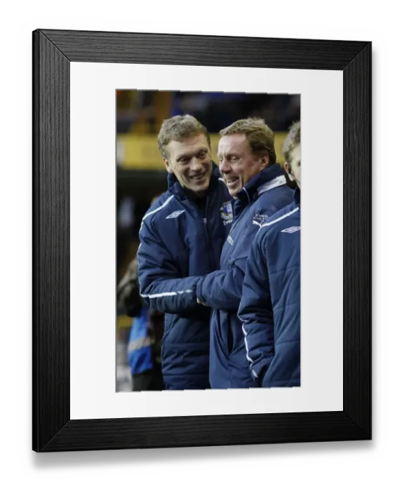 Framed Print : Moyes and Redknapp: A Pre-Match Laugh at White Hart Lane, 2008 Premier League Framed Print : Moyes and Redknapp: A Pre-Match Laugh at White Hart Lane, 2008 Premier League