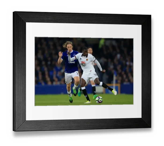 Framed Print : Battle for Supremacy: Tom Davies vs Abdoulaye Doucoure at Goodison Park (Everton vs Watford, Premier League 2016-17) Framed Print : Battle for Supremacy: Tom Davies vs Abdoulaye Doucoure at Goodison Park (Everton vs Watford, Premier League 2016-17)