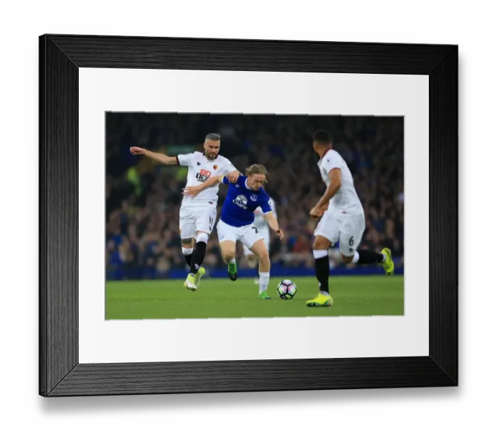 Framed Print : Everton vs Watford: Intense Battle for the Ball - Tom Davies vs Valon Behrami (Premier League, 2016-17, Goodison Park) Framed Print : Everton vs Watford: Intense Battle for the Ball - Tom Davies vs Valon Behrami (Premier League, 2016-17, Goodison Park)