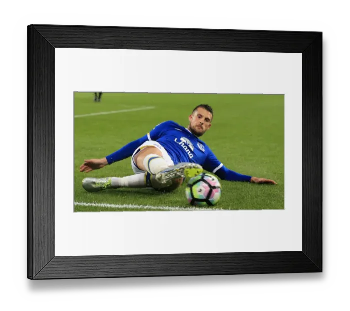 Framed Print : Everton's Mirallas Retains Possession Amidst Premier League Clash Against Watford at Goodison Park Framed Print : Everton's Mirallas Retains Possession Amidst Premier League Clash Against Watford at Goodison Park