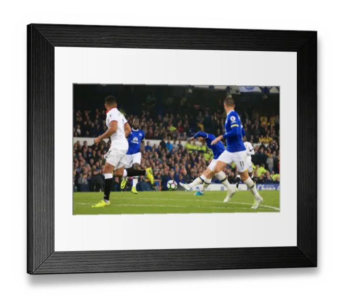 Framed Print : Ross Barkley Scores the Opener: Everton vs. Watford at Goodison Park, Premier League Framed Print : Ross Barkley Scores the Opener: Everton vs. Watford at Goodison Park, Premier League