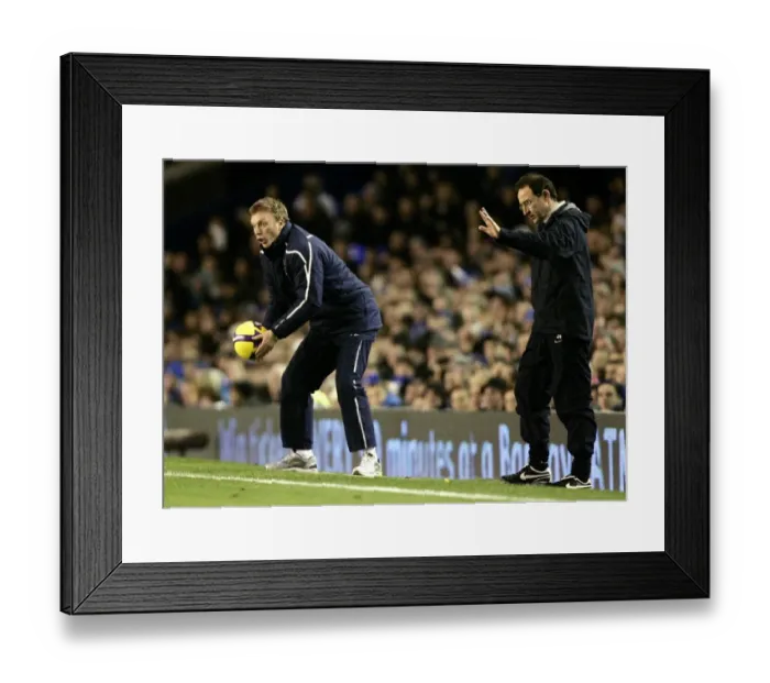 Framed Print : Moyes vs O'Neill: Clash of Managers at Goodison Park (08 / 09) - Everton vs Aston Villa, Barclays Premier League Framed Print : Moyes vs O'Neill: Clash of Managers at Goodison Park (08 / 09) - Everton vs Aston Villa, Barclays Premier League