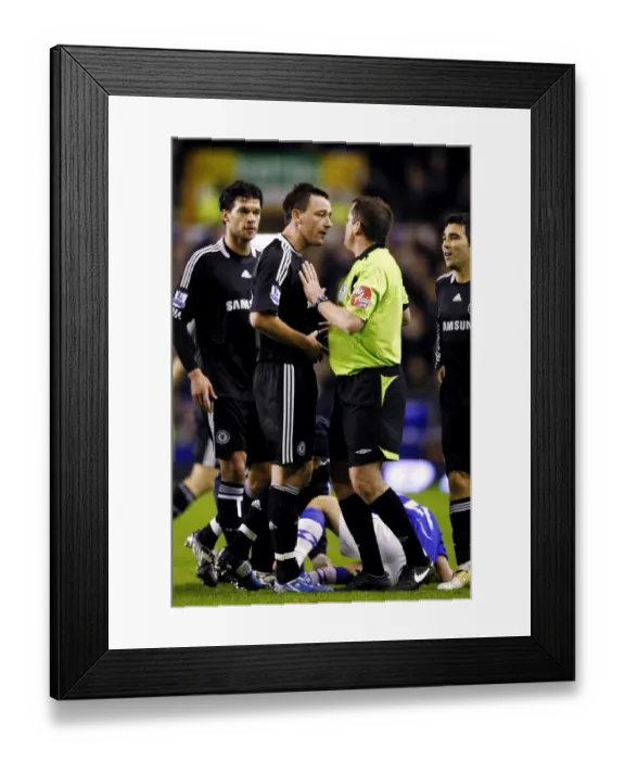 Framed Print : Everton vs. Chelsea Rivalry: John Terry's Red Card at Goodison Park (December 22, 2008) Framed Print : Everton vs. Chelsea Rivalry: John Terry's Red Card at Goodison Park (December 22, 2008)
