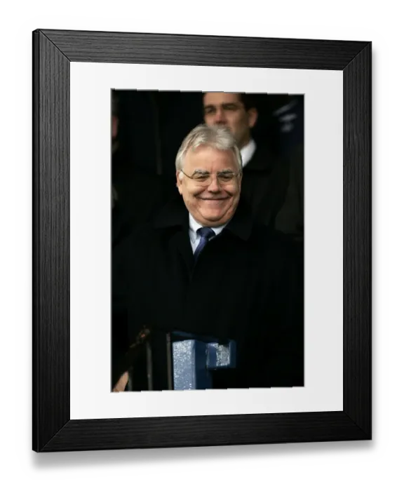 Framed Print : Bill Kenwright's Triumphant FA Cup Victory at Macclesfield Town with Everton, 2009 Framed Print : Bill Kenwright's Triumphant FA Cup Victory at Macclesfield Town with Everton, 2009