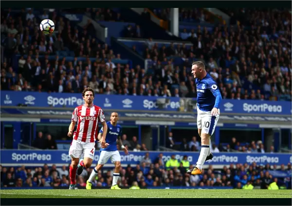Rooney Strikes First: Everton vs Stoke City, Premier League - Goodison Park