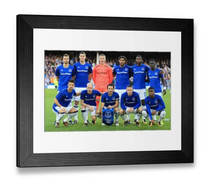Framed Print : Everton FC: Europa League Play-Off - Team Gathering at Goodison Park vs Hajduk Split Framed Print : Everton FC: Europa League Play-Off - Team Gathering at Goodison Park vs Hajduk Split